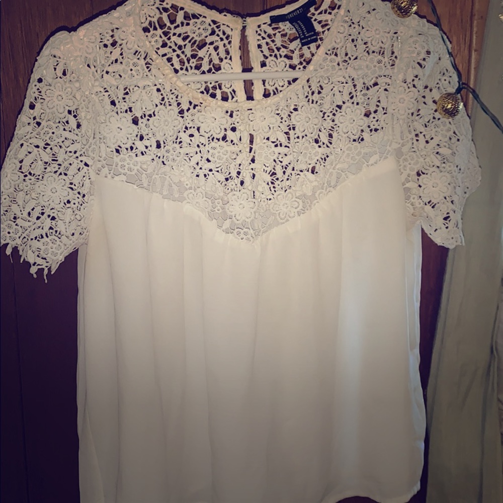 Forever 21 crochet lace top